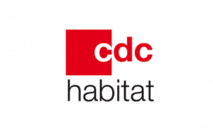Logo CDC Habitat sur fond blanc