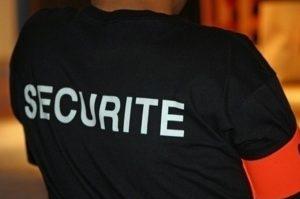 Agent de securite de dos